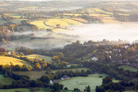 Mist over Chagford, Devon